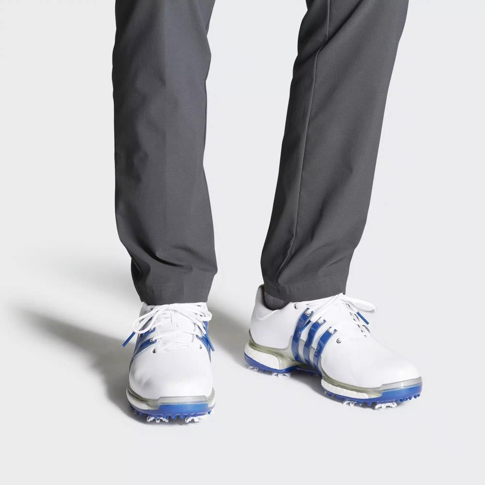 Adidas Tour 360 Boost 2.0 Tenis De Golf Blancos Para Hombre (MX-92376)